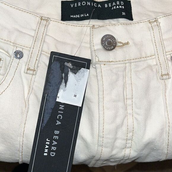 VERONICA BEARD Dylan high-rise straight-leg jeans Size 31 NWT - Picture 10 of 10